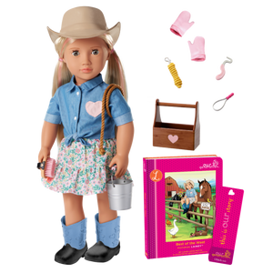 Our Generation  Lainey  Posable 18-inch Cowgirl Doll & Storybook