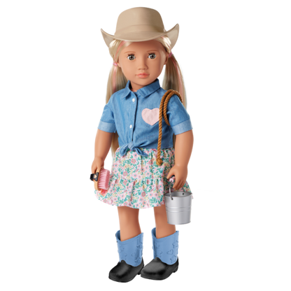 Our Generation  Lainey  Posable 18-inch Cowgirl Doll & Storybook
