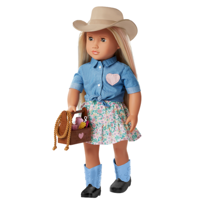 Our Generation  Lainey  Posable 18-inch Cowgirl Doll & Storybook