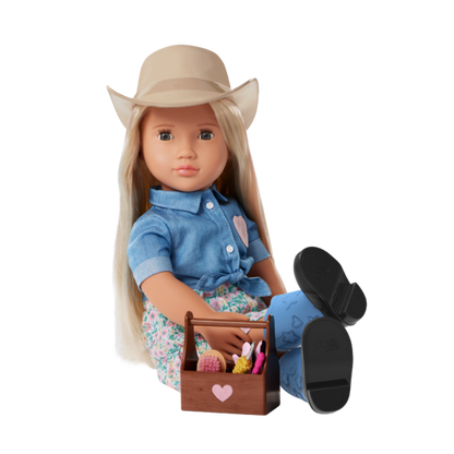 Our Generation  Lainey  Posable 18-inch Cowgirl Doll & Storybook