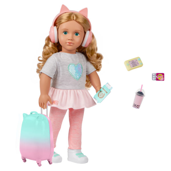Our Generation Linzi 18-inch Doll with Luggage & Accessories