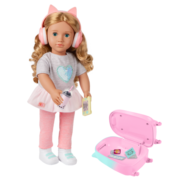 Our Generation Linzi 18-inch Doll with Luggage & Accessories