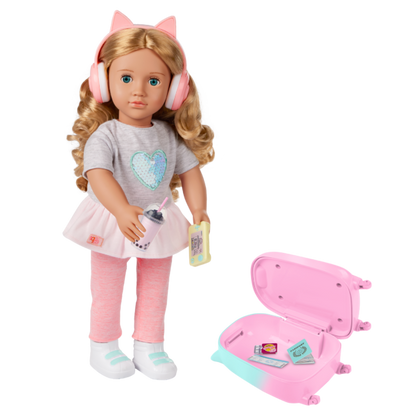 Our Generation Linzi 18-inch Doll with Luggage & Accessories
