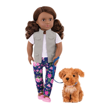 Our Generation Malia Doll with Pet Dog