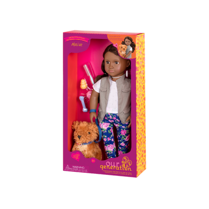 Our Generation Malia Doll with Pet Dog