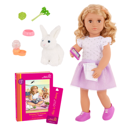 Our Generation  Tabby  Posable 18-inch Doll & Storybook Set