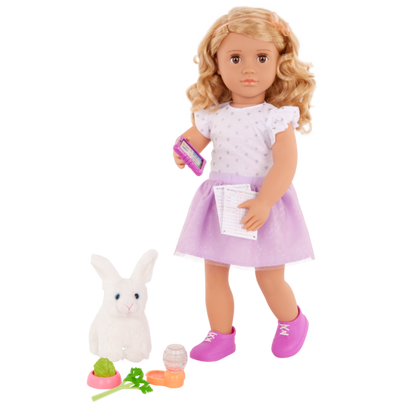 Our Generation  Tabby  Posable 18-inch Doll & Storybook Set