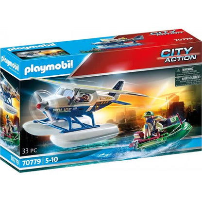 PLAYMOBIL City Action Police Sea Plane with Dinghy