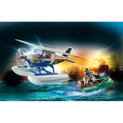 PLAYMOBIL City Action Police Sea Plane with Dinghy