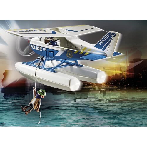 PLAYMOBIL City Action Police Sea Plane with Dinghy
