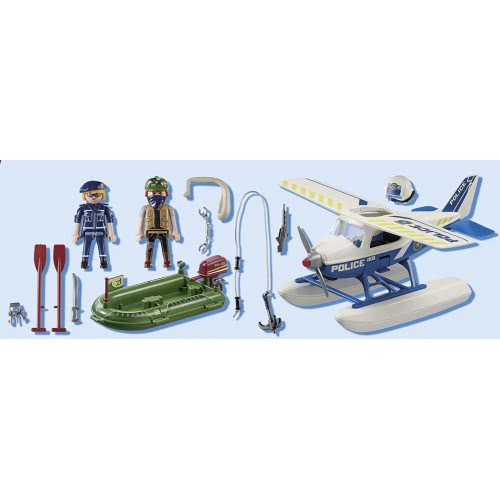 PLAYMOBIL City Action Police Sea Plane with Dinghy