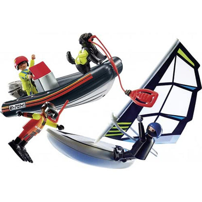 PLAYMOBIL City Action Sea Rescue: Dog Rescuing a Surfer