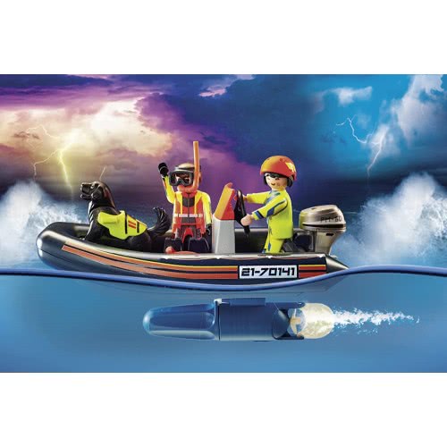 PLAYMOBIL City Action Sea Rescue: Dog Rescuing a Surfer