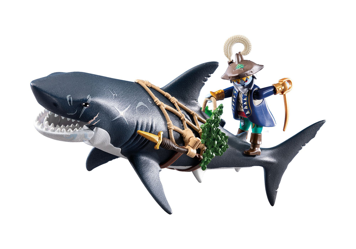 PLAYMOBIL Pirate with Giant Shark 71793