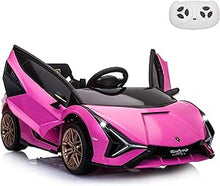 Pink Lamborghini 6V Ride On Car for Girls - Wild Willy