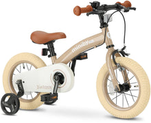 Qplay Children's Bike 12 inch - 3 in 1 - Balance Bike - Mocha - Wild Willy