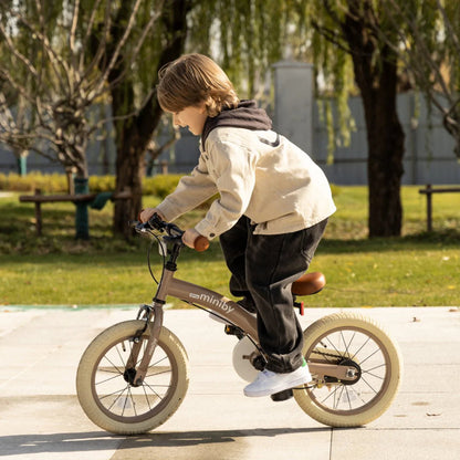 Qplay Children's Bike 12 inch - 3 in 1 - Balance Bike - Mocha