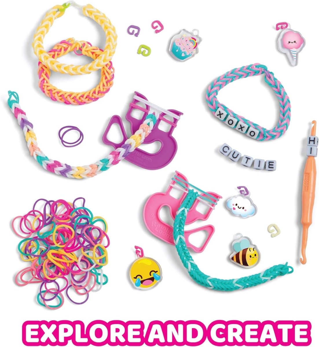 Rainbow Loom Forever Friends 3000+ Piece Rubber Band Bracelet Kit - Wild Willy