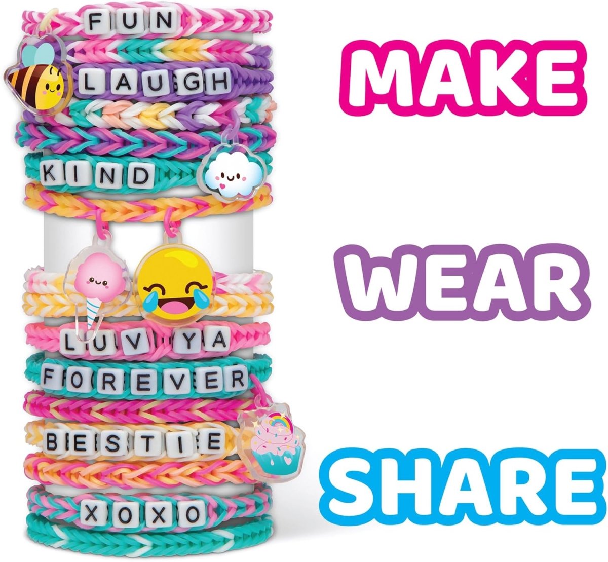 Rainbow Loom Forever Friends 3000+ Piece Rubber Band Bracelet Kit - Wild Willy
