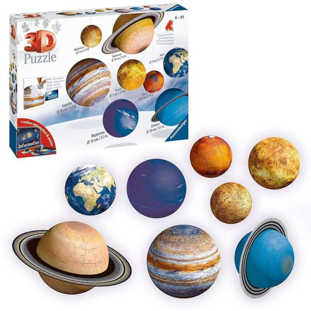 Ravensburger 3D Puzzle Solar System 540 Pieces - Wild Willy