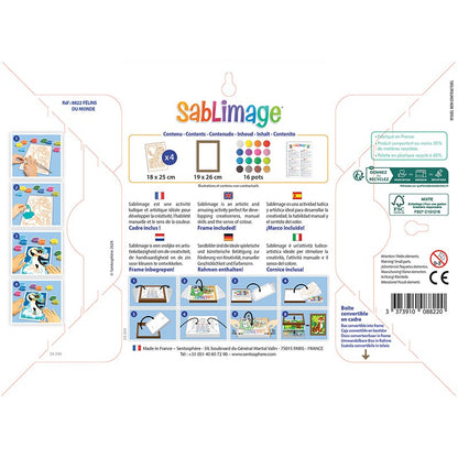 SENTOSPHERE Sablimage World Felines Sand Art Kit