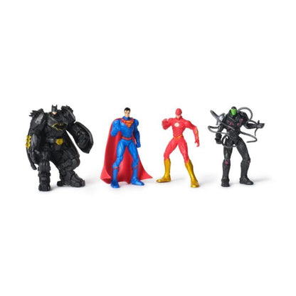 Spin Master Metal Force Brainiac vs. Batman, Superman, & The Flash Action Figures