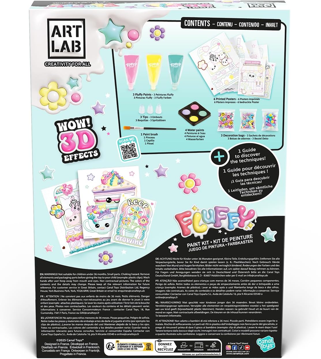 Canal Toys Art Lab Fluffy Paint Kit
