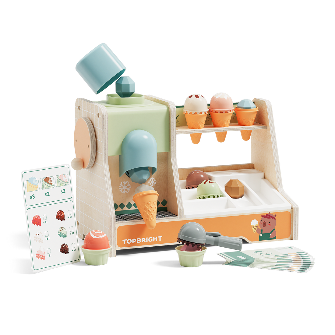 Topbright Learning Box Ice Cream Shop - Wild Willy
