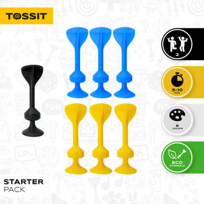 Tossit The Ultimate Dart Game Blue/Yellow