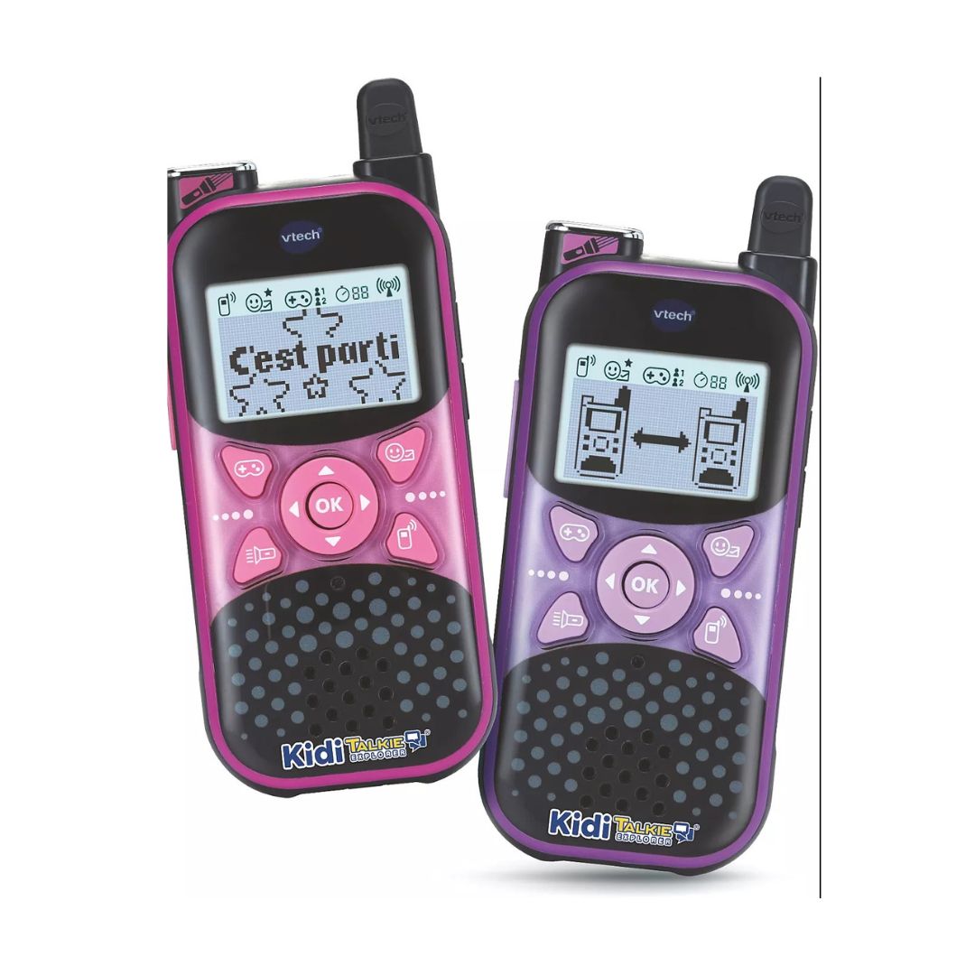 Vtech Kidi Talkie Walkie Explorer 8-in-1 Pink French