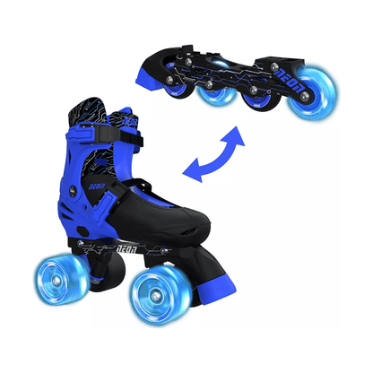 Yvolution Neon Combo Skates Blue Size 34-37