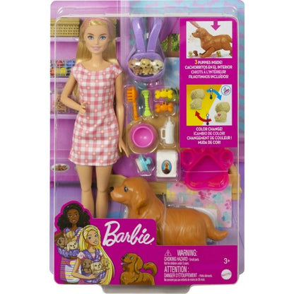Barbie with Dog & 3 Puppies