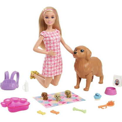 Barbie with Dog & 3 Puppies