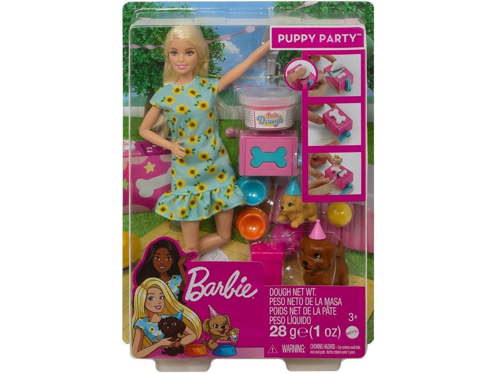 Barbie Doll Puppy Party