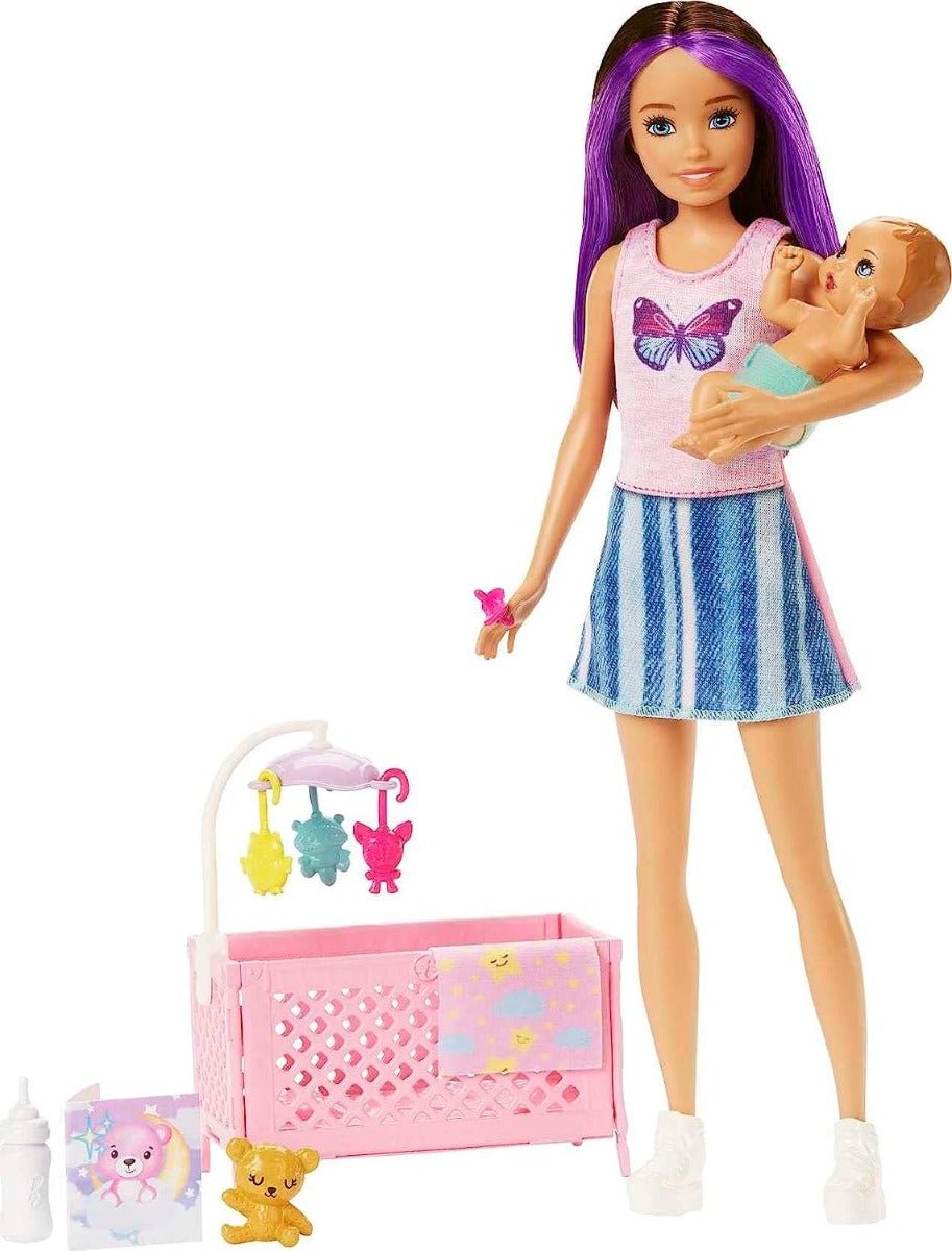 Barbie Skipper with Baby Doll Set