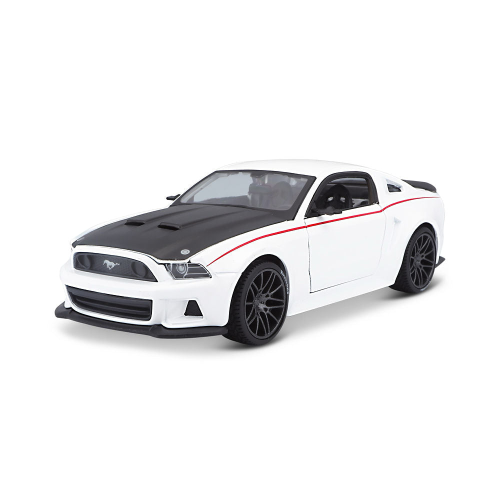 Maisto Ford Mustang Street Racer 2014 White - 1:24 Diecast Model - Wild Willy