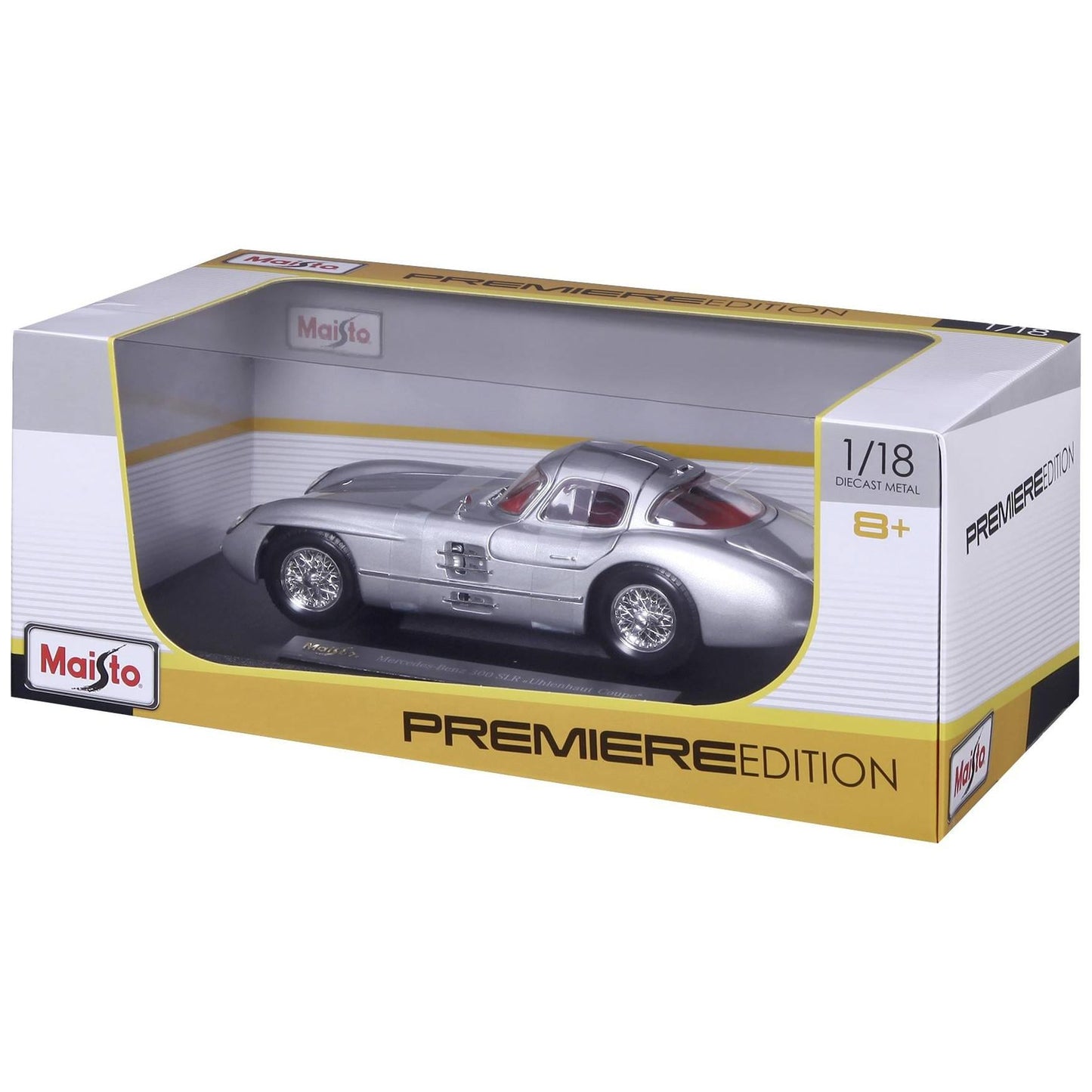 MAISTO Mercedes Benz 300 SLR Coupe Silver 1:18