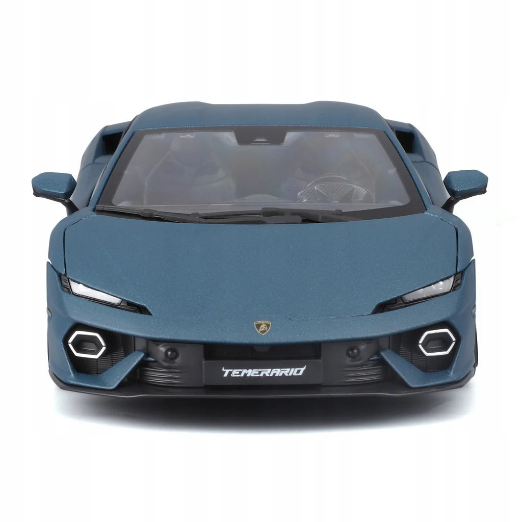 BBurago 1:18 Diecast Model 2024 Lamborghini Temerario Matte Blue - Wild Willy