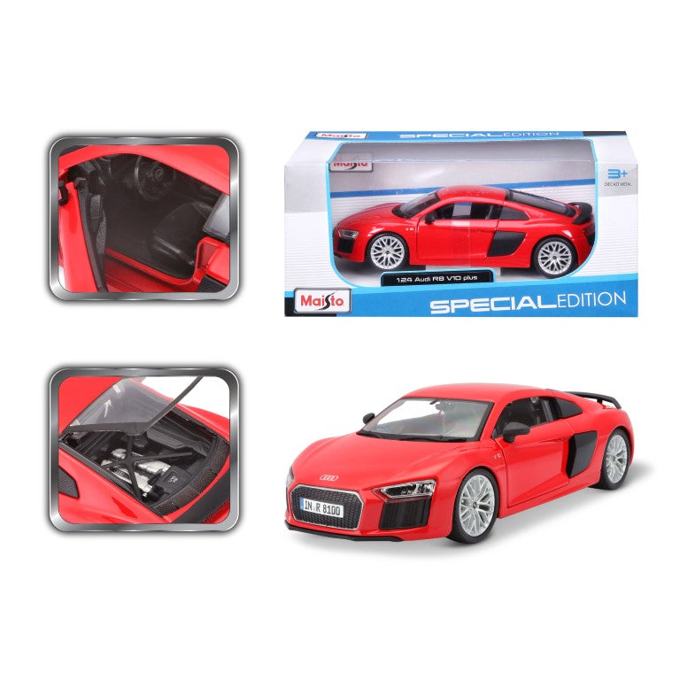 Maisto Audi R8 V10 Plus 1:24 Diecast Model - Wild Willy