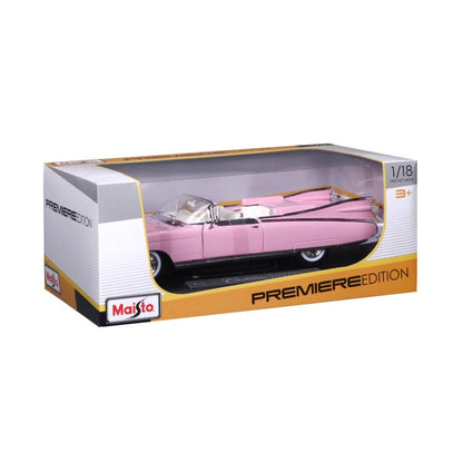 MAISTO 1:18 Cadillac Eldorado Pink Die-Cast Model