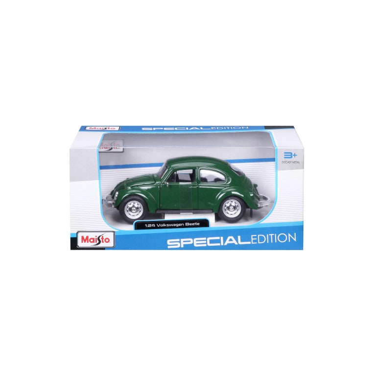 Maisto Volkswagen Beetle Green 1:24 Diecast Model - Wild Willy