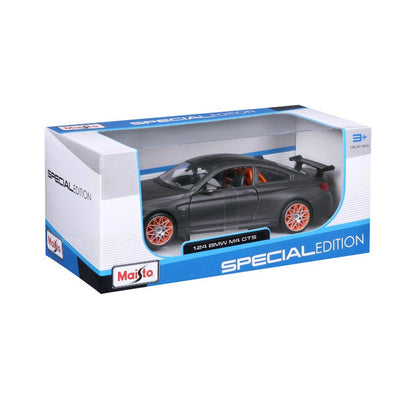 MAISTO BMW M4 GTS Metallic Flat Gray 1:24 Diecast Model - Wild Willy