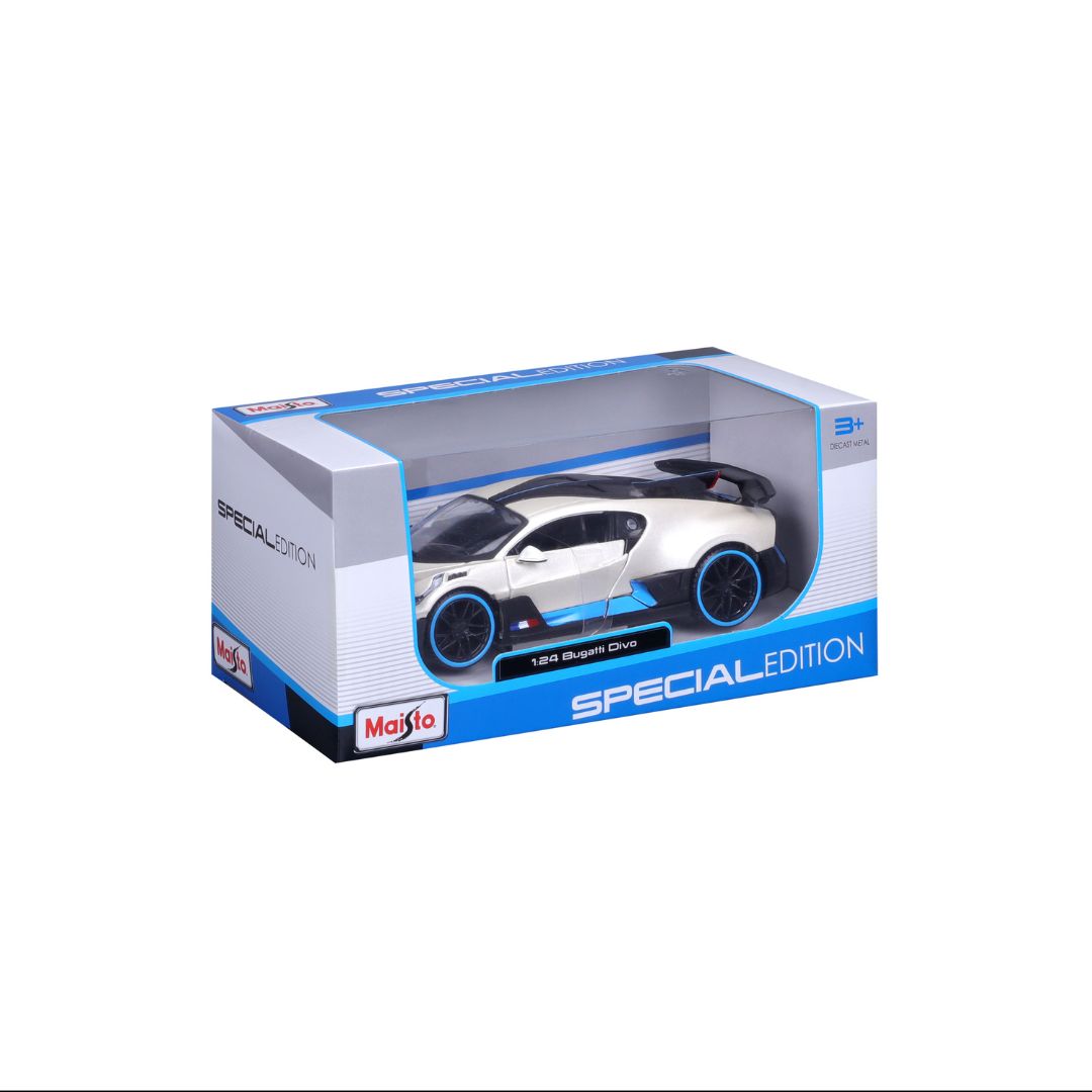 Maisto Bugatti Divo White 1:24 Diecast Model - Wild Willy