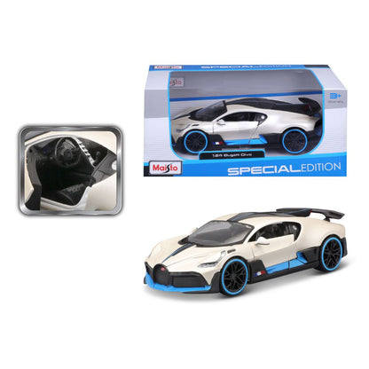 Maisto Bugatti Divo White 1:24 Diecast Model - Wild Willy