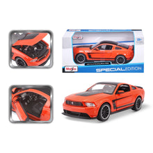 MAISTO Ford Mustang Boss 302 Orange 1:24 Diecast Model - Wild Willy