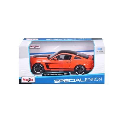 MAISTO Ford Mustang Boss 302 Orange 1:24 Diecast Model - Wild Willy
