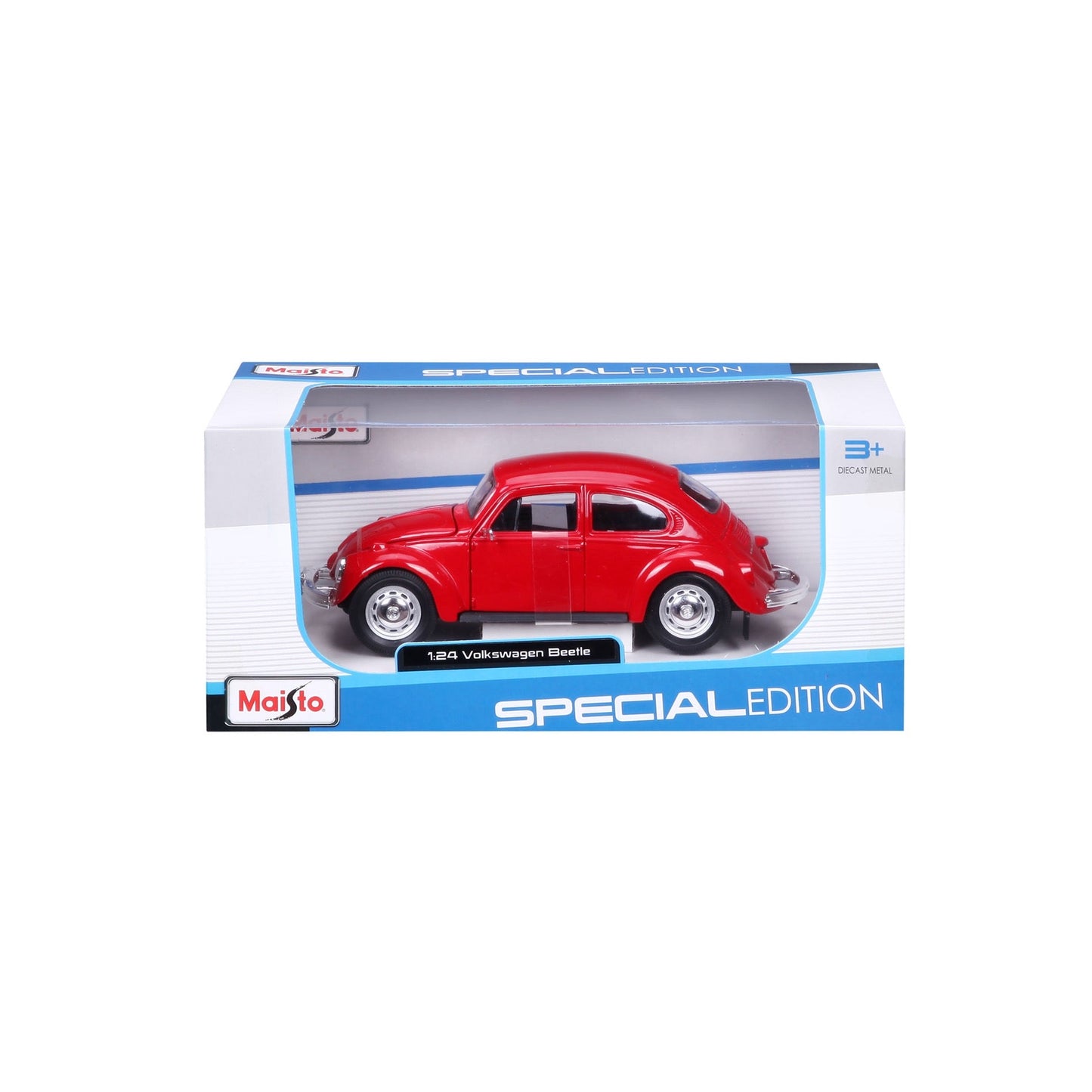 Maisto Volkswagen Beetle 1:24 Scale Red Die-Cast Model