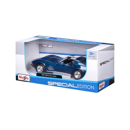 Maisto Corvette 1970 Blue 1:24 Die-Cast Vehicle - Wild Willy