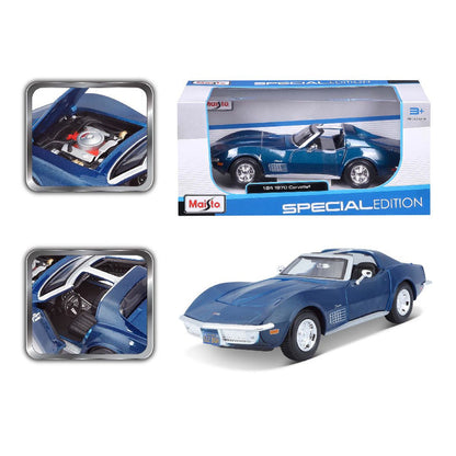 Maisto Corvette 1970 Blue 1:24 Die-Cast Vehicle - Wild Willy