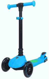 Kick N Roll 3 Wheels Lamborghini Style Glowing Blue Scooter